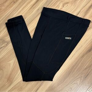 Kerrits Girls Black Riding Leggings, Size L (12-14)